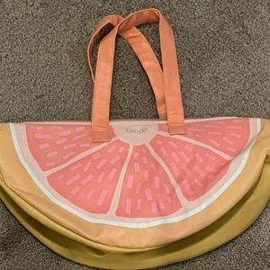 Ban.do grapefruit cooler tote: excellent condition!